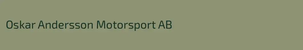 Oskar Andersson Motorsport AB